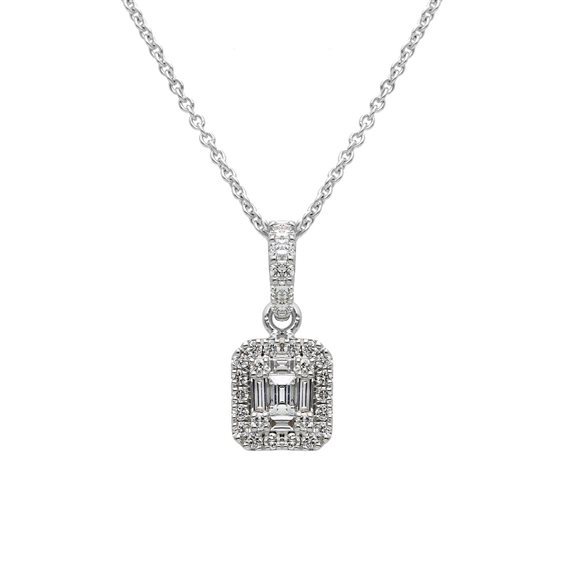 Collier Babila Milano Femme Magic Collection in Or blanc Diamante 0.24 Ct 289466BB - 289466BB